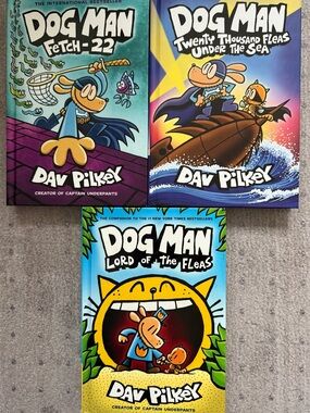 Three Dog Man books by Dav Pilsky